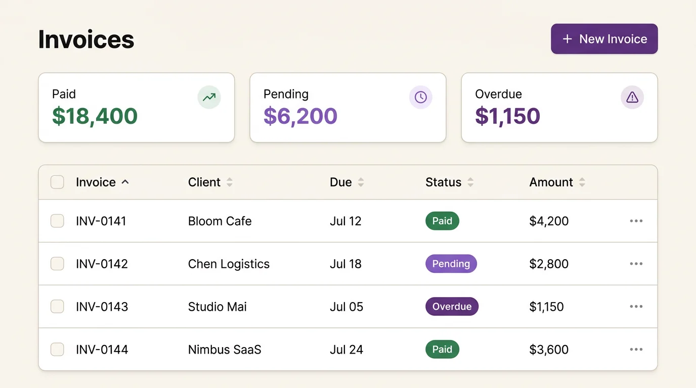 Invoice tool